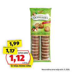 Mini dvojni keksi, lešnik