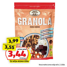 Granola klasik, čokolada-kokos
