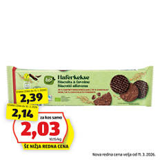 Bio ovseni keksi, s temno čokolado