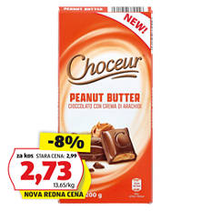 Polnjena čokolada, arašidovo maslo