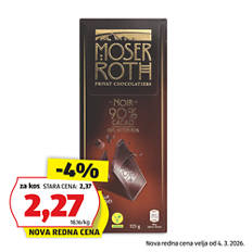 Polnjena čokolada, 90 % kakava