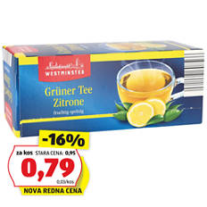 Zeleni čaj, limona