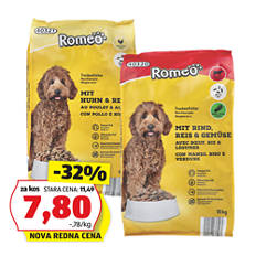 Briketi za pse, govedina/riž/zelenjava