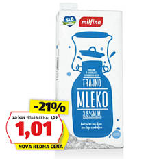 Trajno mleko z zamaškom