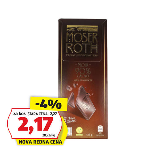 Skupina 1, Temna čokolada, 90% kakava