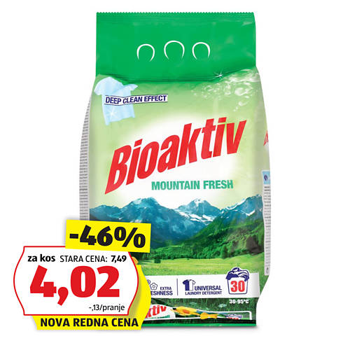 pralni prašek, mountain fresh