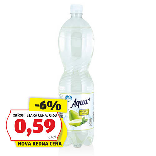 voda z okusom, hruška-melisa