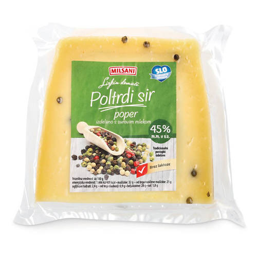 lizkin domači poltrdi sir, poper