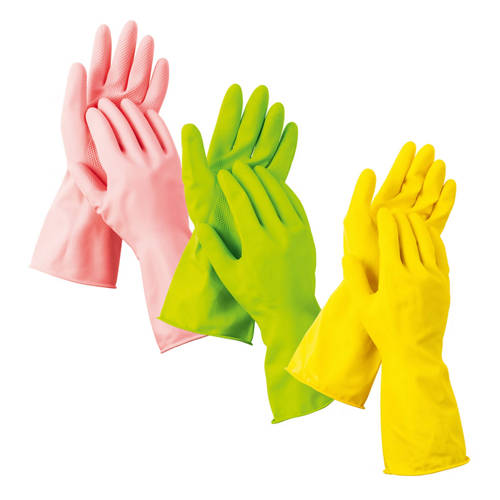 Gruppo 1, Guanti da casa, 3 pezzi, small, rosa