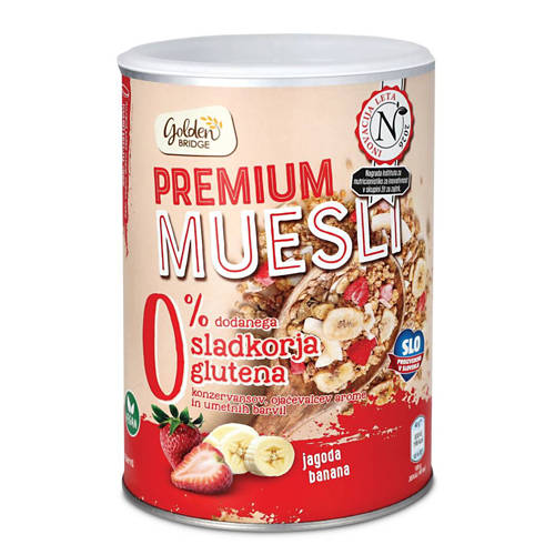premium muesli, čokolada-banana