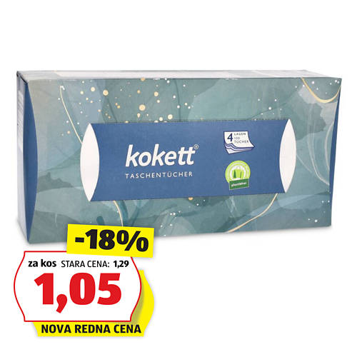 robčki v škatli
