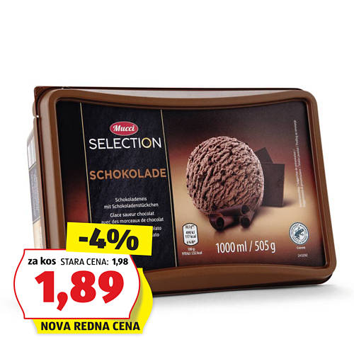 premium sladoled, čokolada