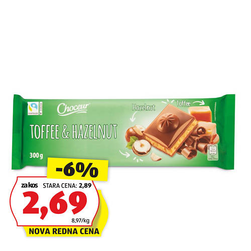 mlečna polnjena čokolada, karamela