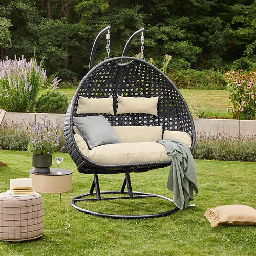 Lifestyle 1, Polyrattan Hängesessel TWIN Deluxe