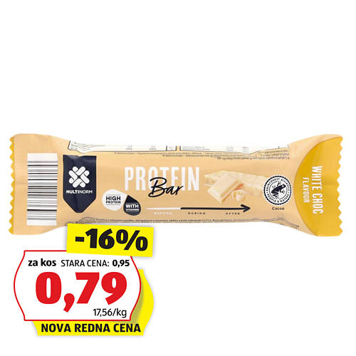 beljakovinska ploščica, bela čokolada