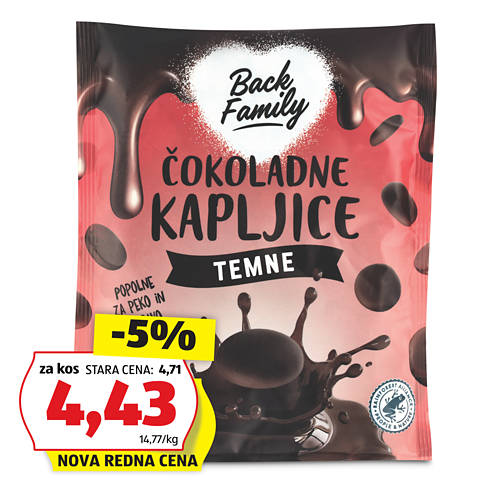 temne čokoladne kapljice