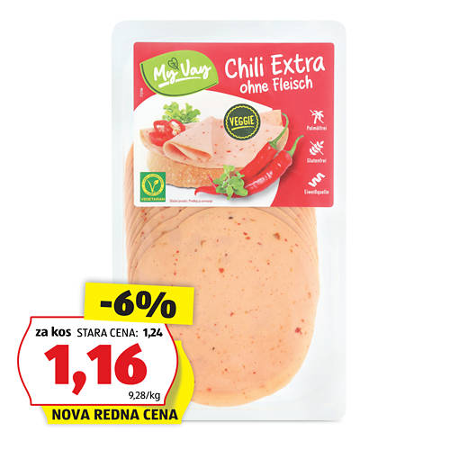 vegetarijanski narezek, s čilijem