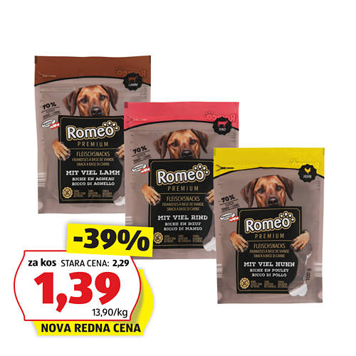 Skupina 1, Priboljški za pse, govedina