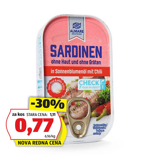 sardine, s čilijem