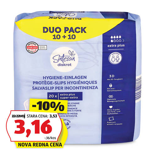 vložki za inkontinenco