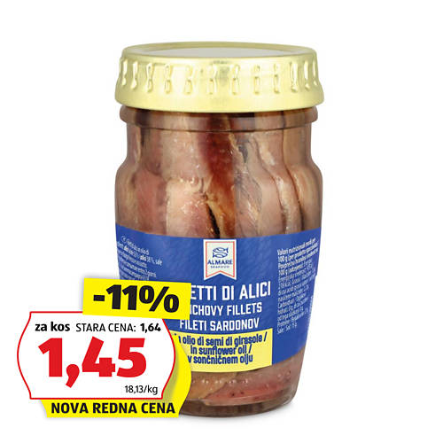 inčuni v sončničnem olju