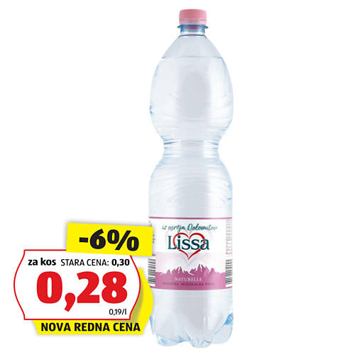 negazirana mineralna voda, 1500ml