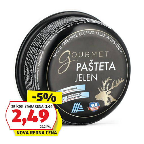 gourmet pašteta jelen