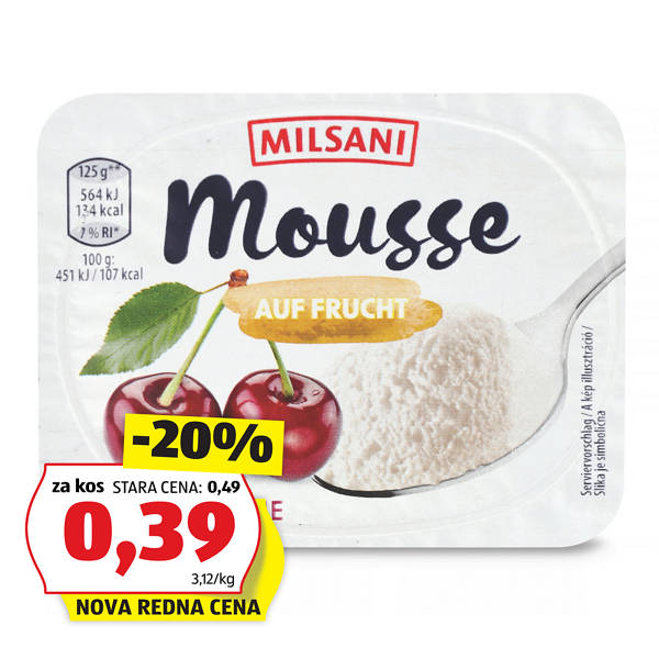 skutni desert, češnja