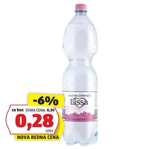 negazirana mineralna voda