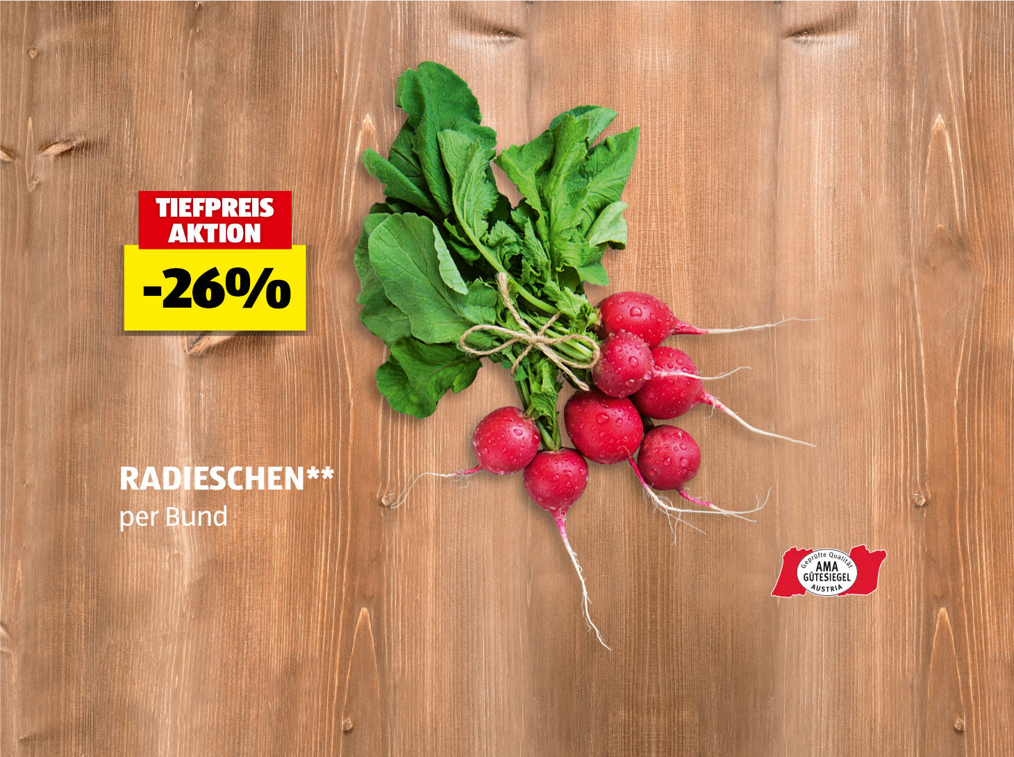 Radiesschen, per Bund, -26% preisgesenkt gegenüber dem am 22.10. gültigen Verkaufspreis