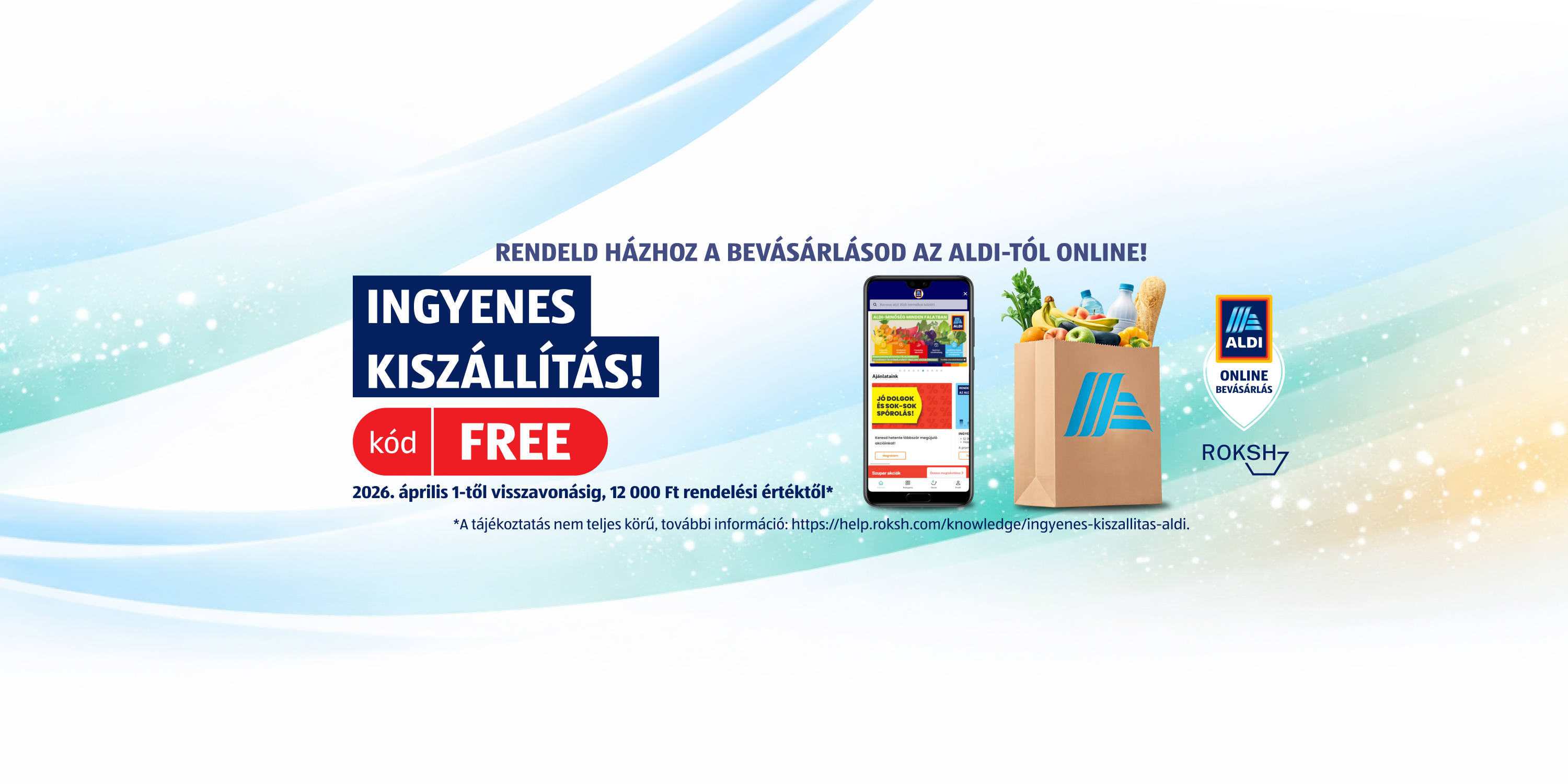 ALDI online nagybevásárlás kuponkód: ALDI3500