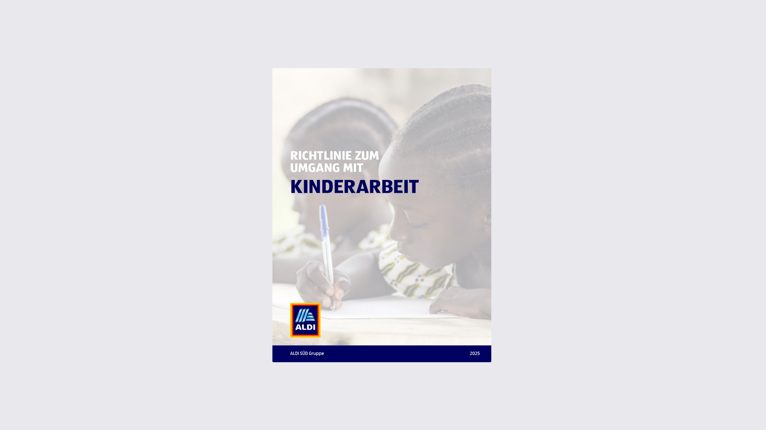 Cover Richtlinie zum Umgang mit Kinderarbeit