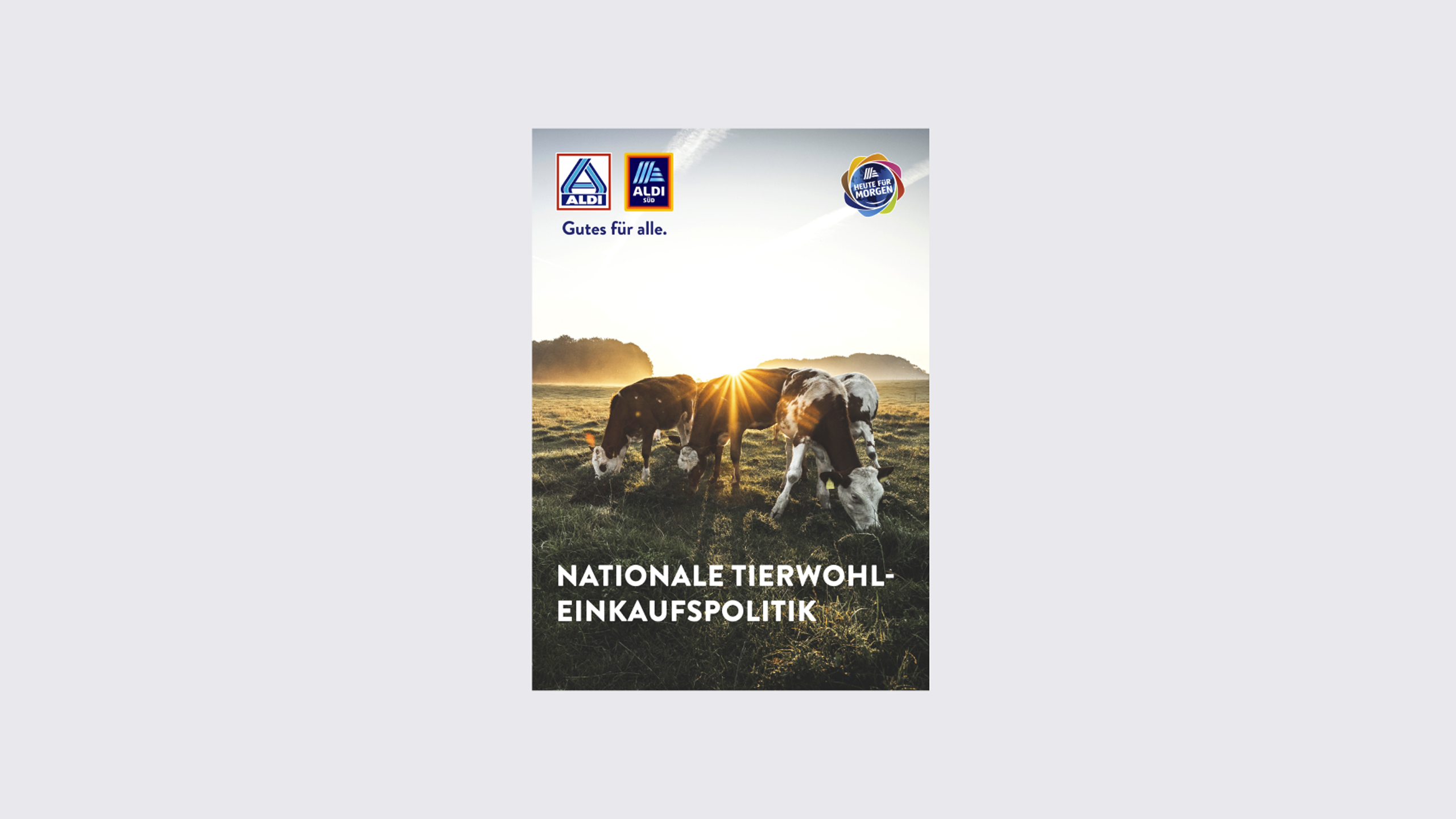 Cover ALDI SÜD Tierwohl-Einkaufspolitik 