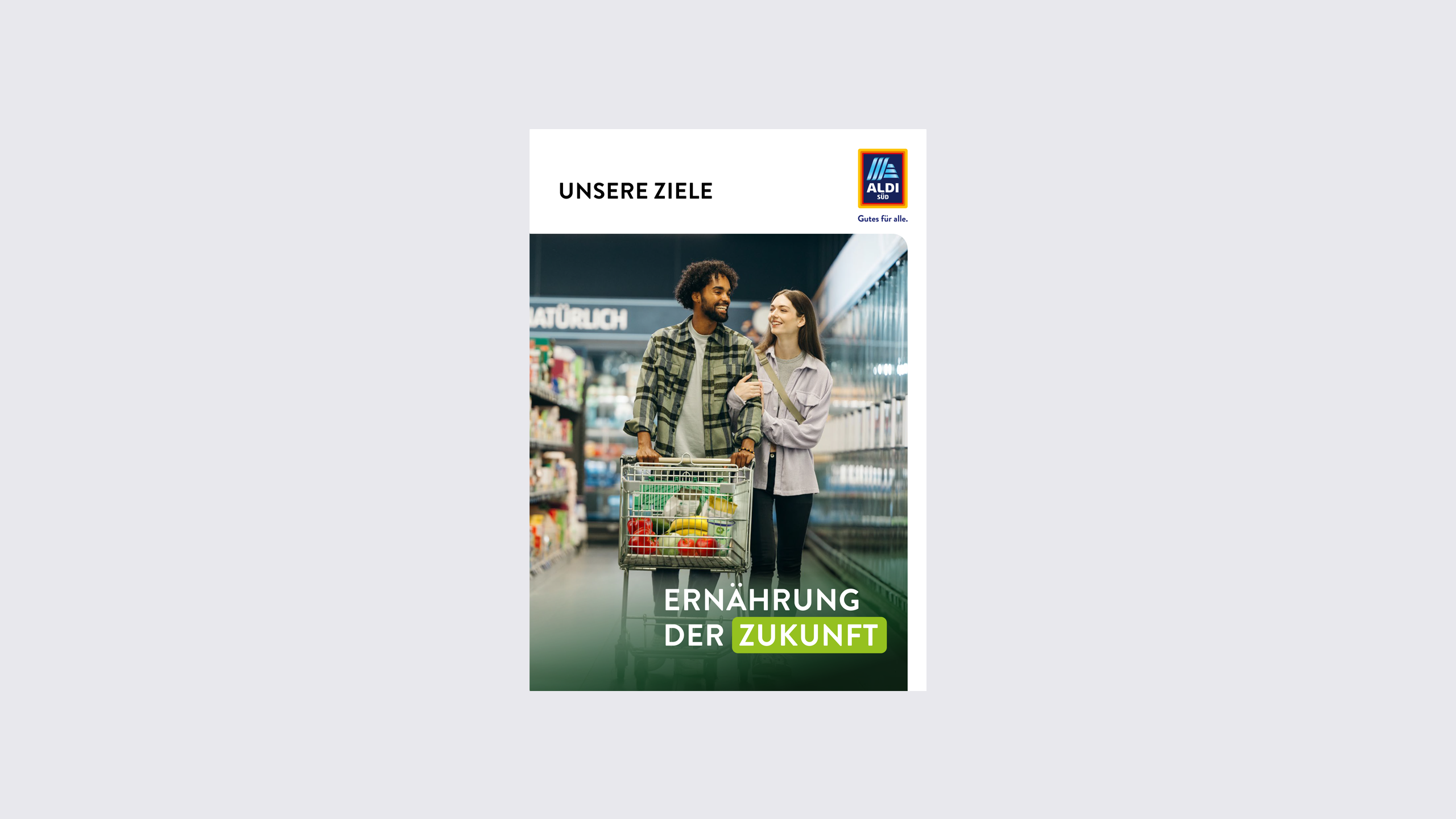 Cover Ernährungsreport - Unsere Ziele