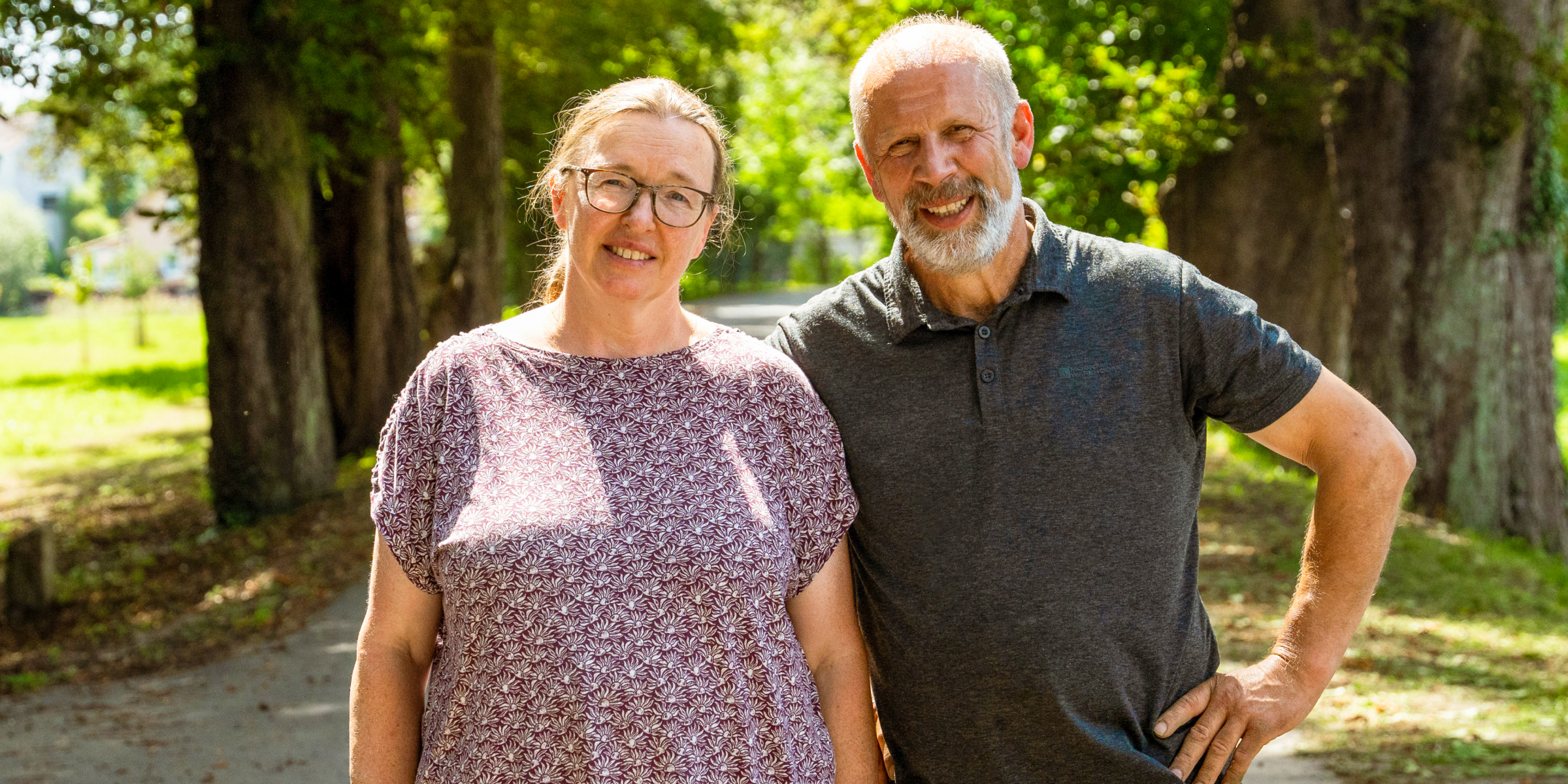 Naturland-Landwirte Frau und Herr Brunner.