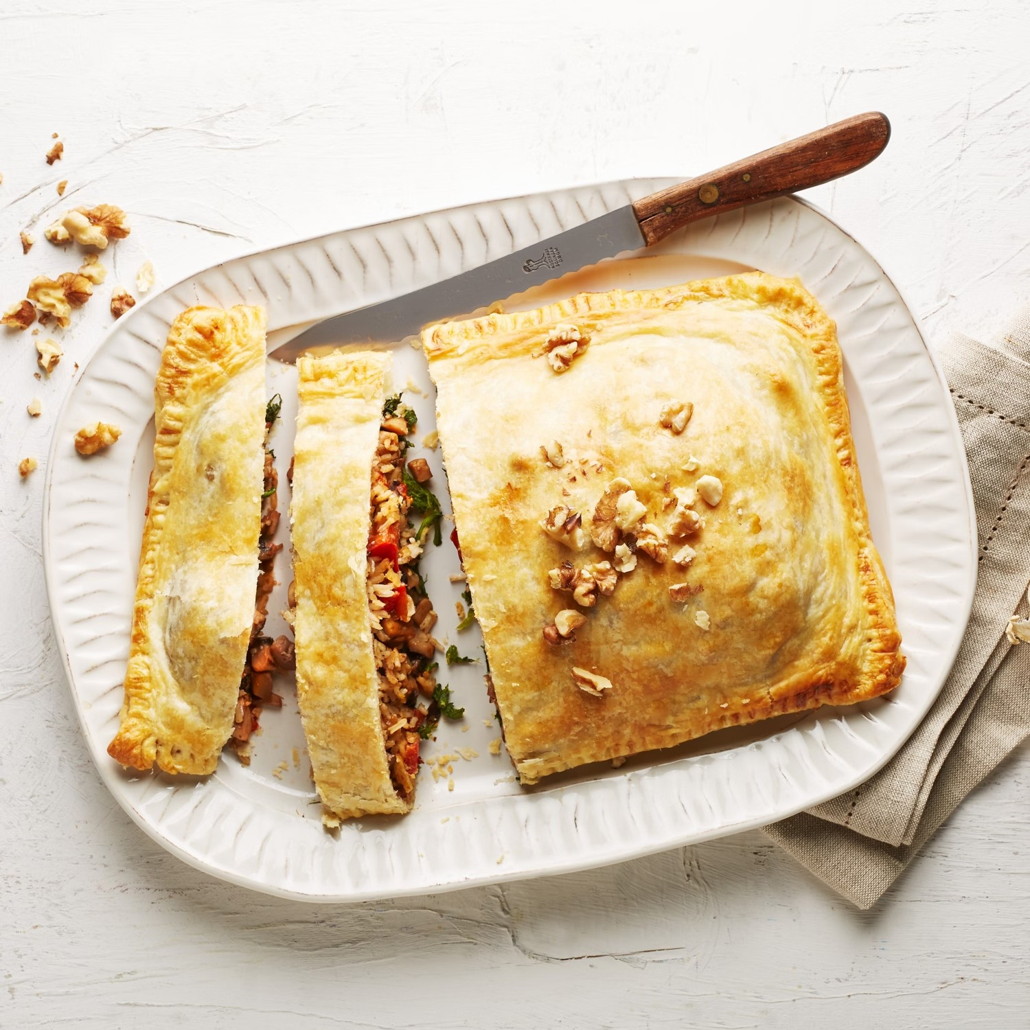 Serviervorschlag: Veganes Wellington 